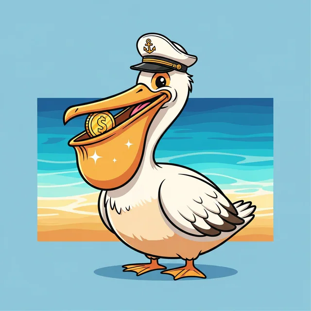 Petra the pelican — Roca Dourada's mascot