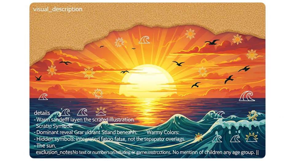 Sunset Scratch Card game card